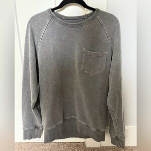 Outerknown Sur Pocket Sweatshirt, Faded Black, Men’s Medium